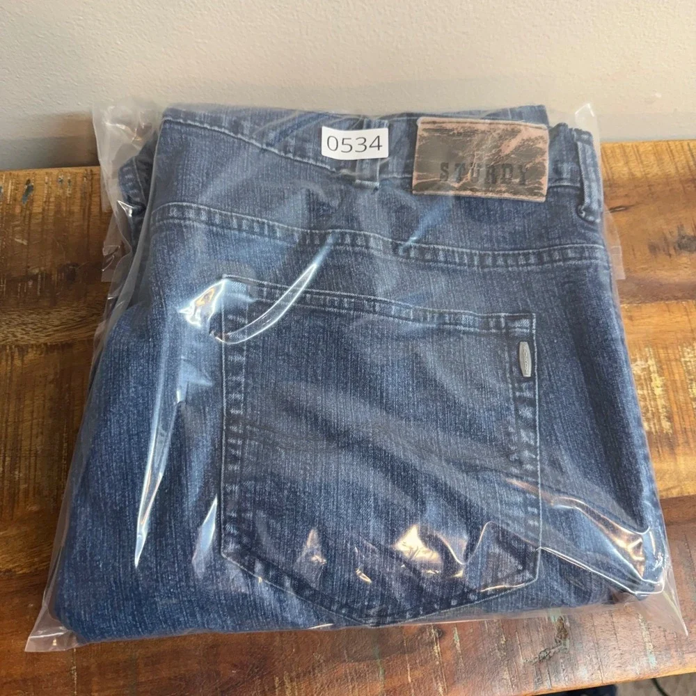 Sturdy Casuals‎ Mens 44 Straight Leg Jeans Medium Wash Rugged Workwear Denim